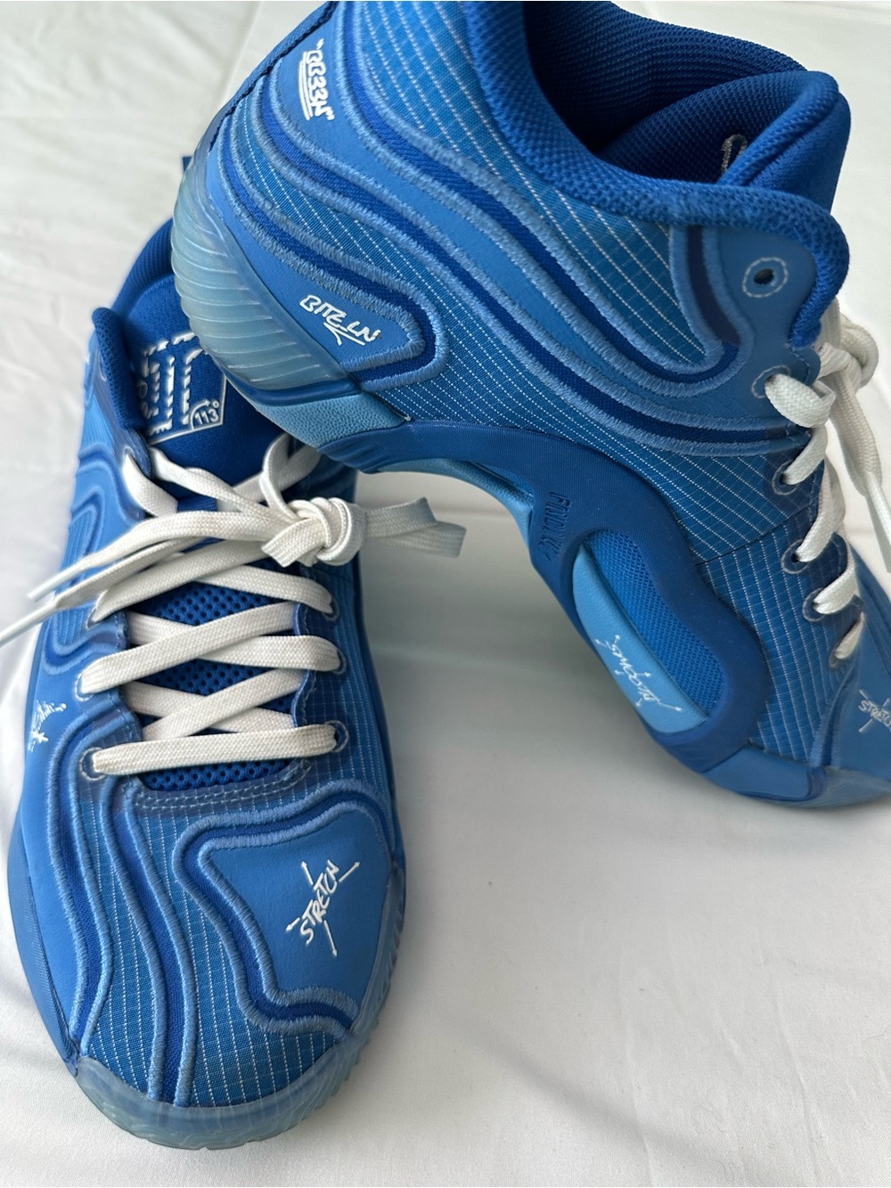 Nike Men’s Blue Athletic Sneakers with White Laces